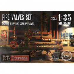 RT-DIORAMA 35664 1/35 Pipe Valves Set