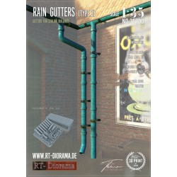 RT-DIORAMA 35700 1/35 Rain Gutters (Type 2)