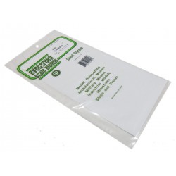 EVERGREEN EG4041 Clapboard Siding White Sheet (1 mm) of Styrene 150 x 1 x 300 mm (1p.)