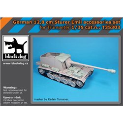 BLACK DOG T35303 1/35 German 12,8 cm Sturer Emil accessories set for Trumpeter