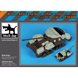 BLACK DOG T35300 1/35 British anti tankgun Archer accessories set for Tamiya