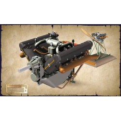 RODEN 625 1/32 Hispano-Suiza 8Ab Allied WWI water-cooled engine