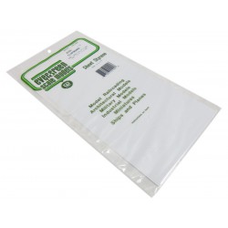 EVERGREEN EG4101 Clapboard Siding White Sheet (2,5 mm) of Styrene 150 x 1 x 300 mm (1p.)
