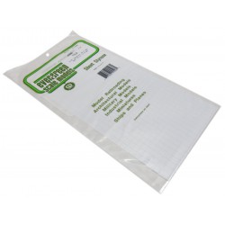 EVERGREEN EG4506 Squared White Sheet (8,5 x 0,9 mm) of Styrene 150 x 1 x 300 mm (1p.)