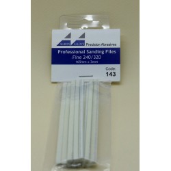 FLEX-I-FILE FF143 1/8" Professional Sanding FileGrit 240 – 320 12pcs