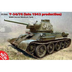 ICM 35366 1/35 T-34/76 late 1943 production WWII Soviet Medium Tank