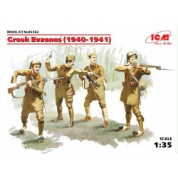 ICM 35562 1/35 Greek Evzones (1940-1941) (4 Figures)