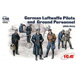 ICM 48082 1/48 German Luftwaffe Pilots and Ground Personnel (1939-1945)