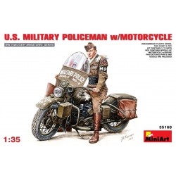 Miniart 35168 1/35 US Military Police With Motorcycle