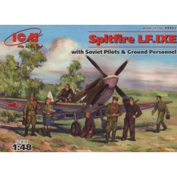 ICM 48802 1/48 Spitfire Mk LF IXE with RAF Pilots/Ground Crew