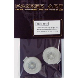 PANZER ART RE35-143 1/35 Drive Wheels for Sd.Kfz 11 &251 (Commercial Pattern )