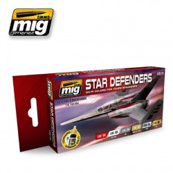 AMMO BY MIG A.MIG-7130 Acrylic Paint Set (6Jars) Star Defenders Sci-Fi Colors