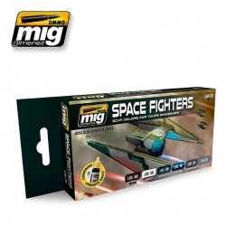 AMMO BY MIG A.MIG-7131 Acrylic Paint Set (6Jars) Star Fighters Sci-Fi Colors17ml