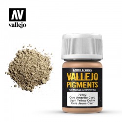 VALLEJO 73.102 Pigments Light Yellow Ochre Color 35 ml.