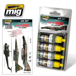 AMMO BY MIG A.MIG-7205 Set De 4 flacons 60S-70S USAF Tac Colors (Vietnam) 17ml
