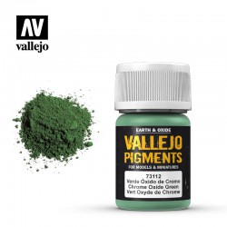 VALLEJO 73.112 Pigments Chrome Oxide Green Color 35 ml.