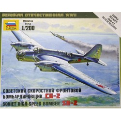 ZVEZDA 6185 1/200 Soviet high Speed Bomber SB-2