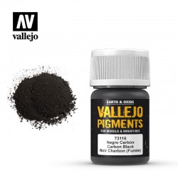 VALLEJO 73.116 Pigments Carbon Black (Smoke Black) Color 35 ml.