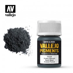 VALLEJO 73.123 Pigments Dark Steel Metallics 35 ml.