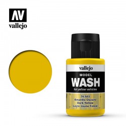 VALLEJO 76.503 Model Wash Dark Yellow Wash Color 35 ml.