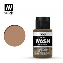 VALLEJO 76.514 Model Wash Dark Brown Wash Color 35 ml.