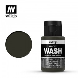 VALLEJO 76.517 Model Wash Dark Grey Wash Color 35 ml.