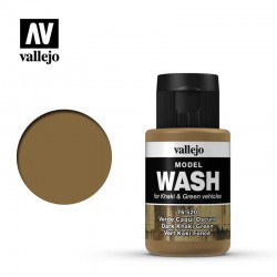 VALLEJO 76.520 Model Wash Dark Khaki Green Color 35 ml.